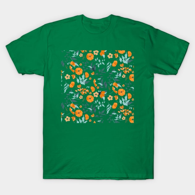 Colourful flowers pattern T-Shirt by RubyCollection